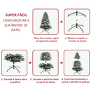 Árvore de Natal Nevada Sem Led