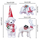 🦌 Decoração de Natal - Bonecos de Rena e Urso