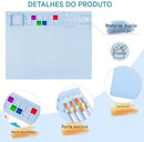 Kit Pintura - Tapete de Silicone + Pinceis + Limpador de Pinceis