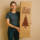 Árvore de Natal Nevada 180/210m - com Luzes LED Quentes e Multicoloridas