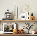 Pote de doces coberto com tema de Halloween assombrado