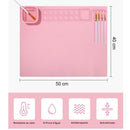 Kit Pintura - Tapete de Silicone + Pinceis + Limpador de Pinceis