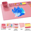 Kit Pintura - Tapete de Silicone + Pinceis + Limpador de Pinceis