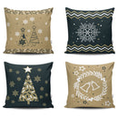 Kit Capas de Almofadas de Natal Para Decoração de Sofá