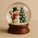 Globo de Neve Natalino Boneco de Neve