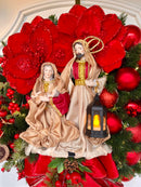 Guirlanda De Natal Sagrada Família C/ Led 50cm