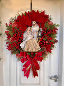 Guirlanda De Natal Sagrada Família C/ Led 65cm