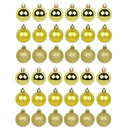 Kit 30 Bolas De Natal Mista 4cm Dourada Decoração Árvore