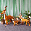 Kit 4 Enfeites de pelúcia de alce de Natal