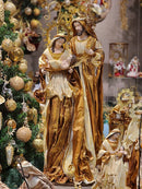 SAGRADA FAMÍLIA NA BASE OURO DOURADO