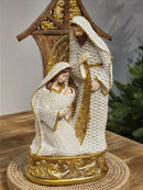 SAGRADA FAMÍLIA EM RESINA BRANCO