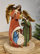 SAGRADA FAMÍLIA COLORIDO EM RESINA COM LED