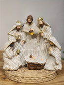 PRESÉPIO EM RESINA BRANCO