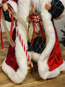 PAPAI NOEL DELUXY VERMELHO COM CÍLIOS 50CM