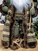 PAPAI NOEL DELUXY RÚSTICO EXPRESSÃO REALISTA 50CM